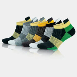 Women's Bamboo Low Cut Athletic Running & Golf Socks With Arch Support - Multicolor