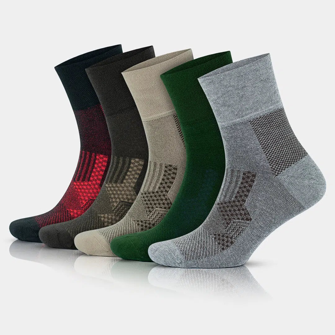 Bamboo Colorful Soft Seamless Diabetic Socks For Men And Women