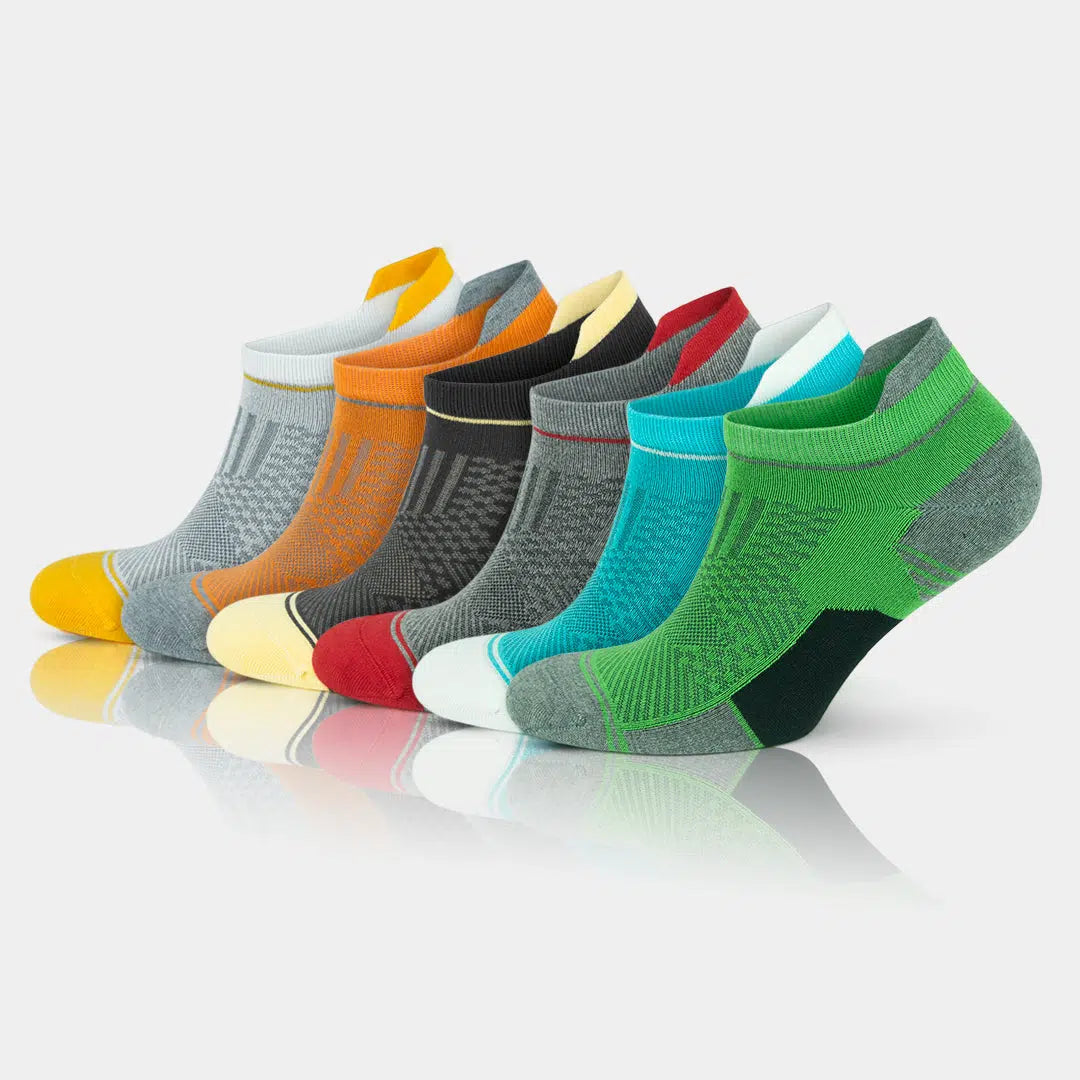 Men's Bamboo Low Cut Moisture Wicking Athletic Running & Golf Socks