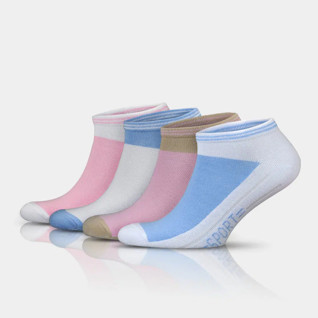 Women's Cotton Low Cut Zero Cushion Athletic Socks For Summer