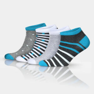 Women's Cotton Low Cut Patterned & Striped Socks